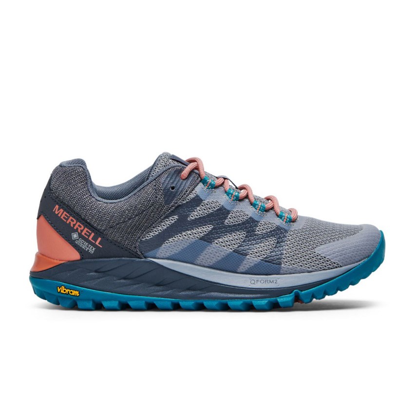 Basket Merrell Antora 2 GORE-TEX Grise/Bleu Marine Femme | T.V.NACK